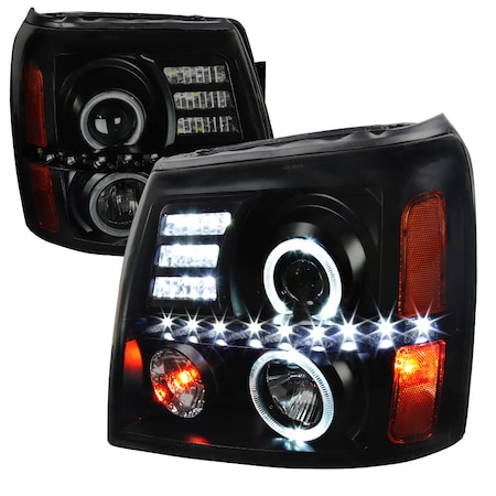 Spec-D Tuning 02-06 Cadillac Escalade Projector Headlights- 2LHP-ECLD02SM-RS